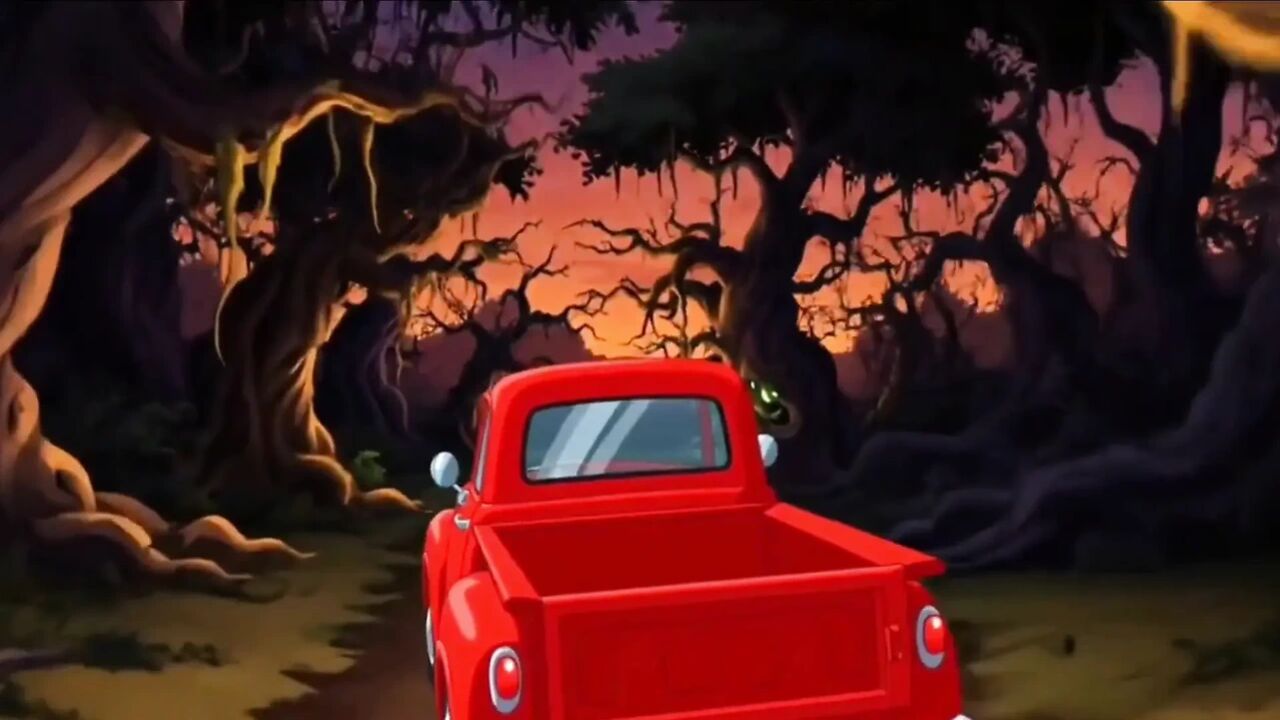 Student Girl Enjoys Sex in an Camp. Cartoon Horror Parody