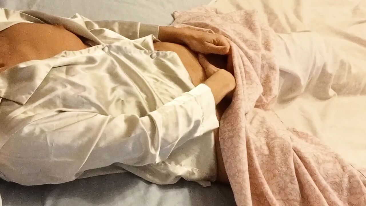 The hot wife wakes up already horny and fingering herself, she definitely needs to be fucked more and more often...