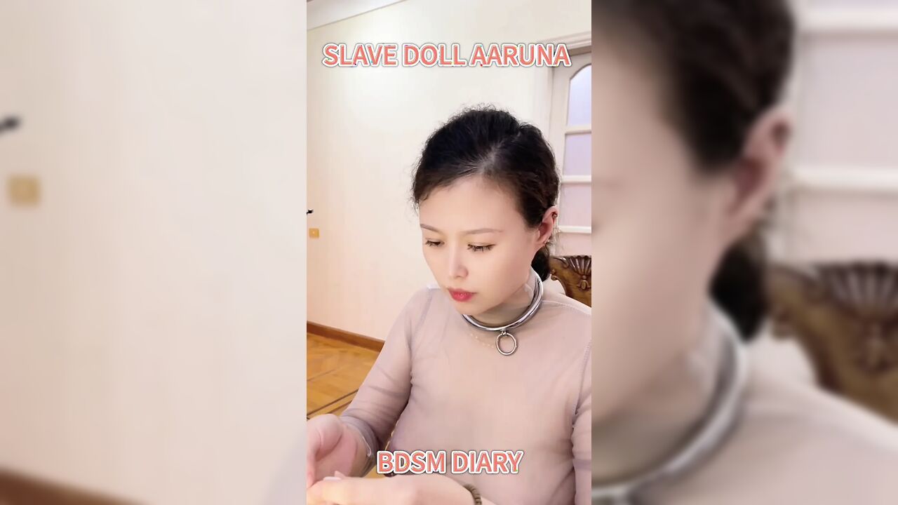 Slave Doll Aaruna Diary 16, visual Deprivation, Handcuffed, Deep Throat, Electric Butt Plug