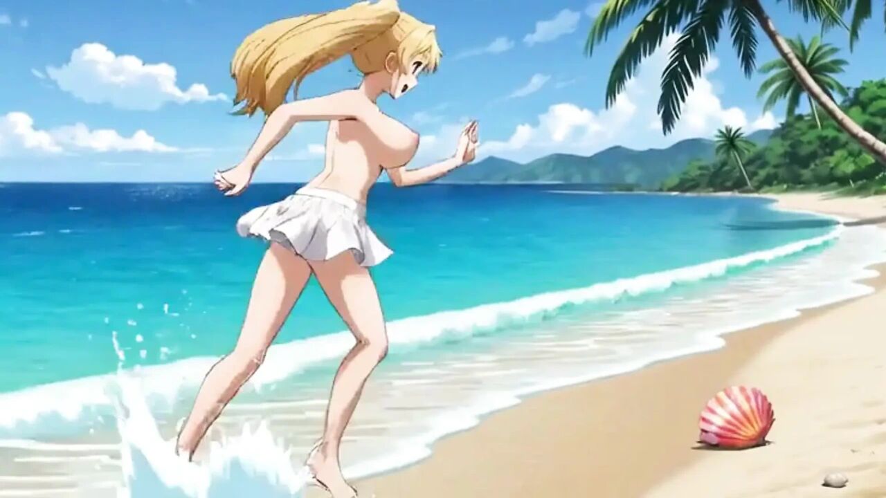 Beach Blonde Blowout: Elsa's Sandy Suck and Fuck Fest