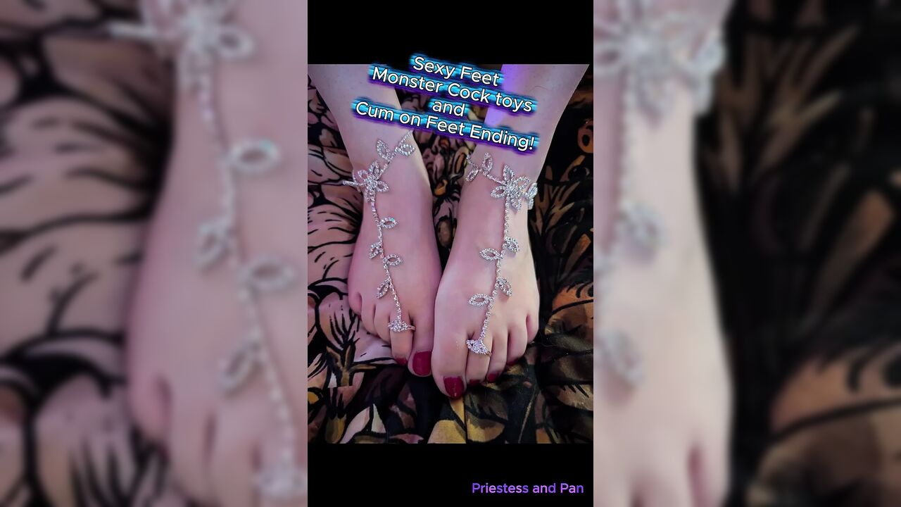 Elara and Pan have fun with her beautiful feet!