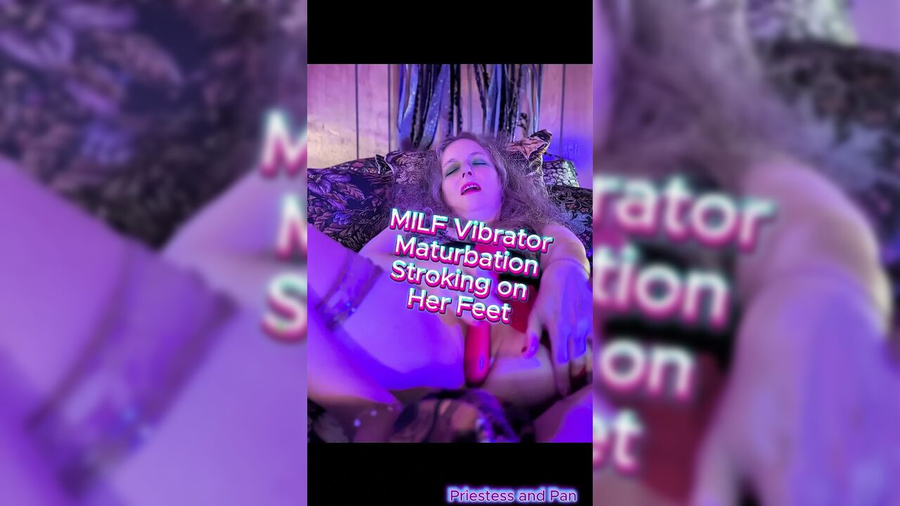 Elara Plays with her Vibrator and Gets Her Feet Cum On!