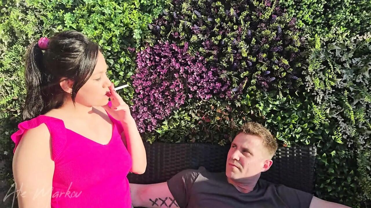 MeretBlack Smoking Deepthroat Gagger. Anal Rosebud Finish