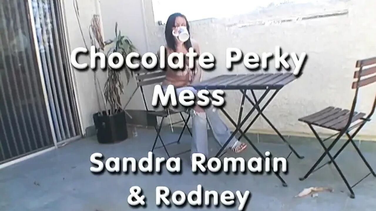 Aughties Sandra Romain crazy messy blowjob and swallow