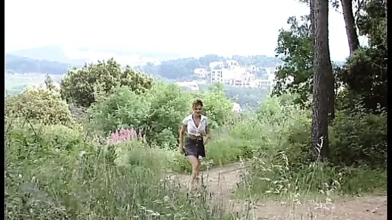 Blonde Bombshell Sucks Cock and Gets Fingered Outdoors