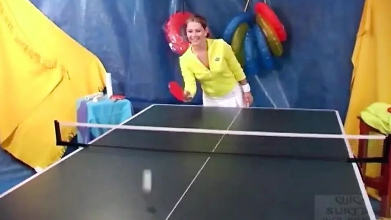 Beautiful Euro Babe Alice Fucked on Ping Pong Table