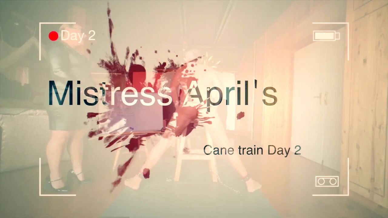 Dominatrix Mistress April - The Daily Cane Procedure Day 2