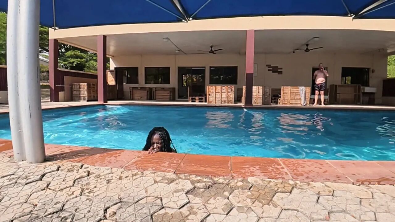 Barely Behaving by the Pool