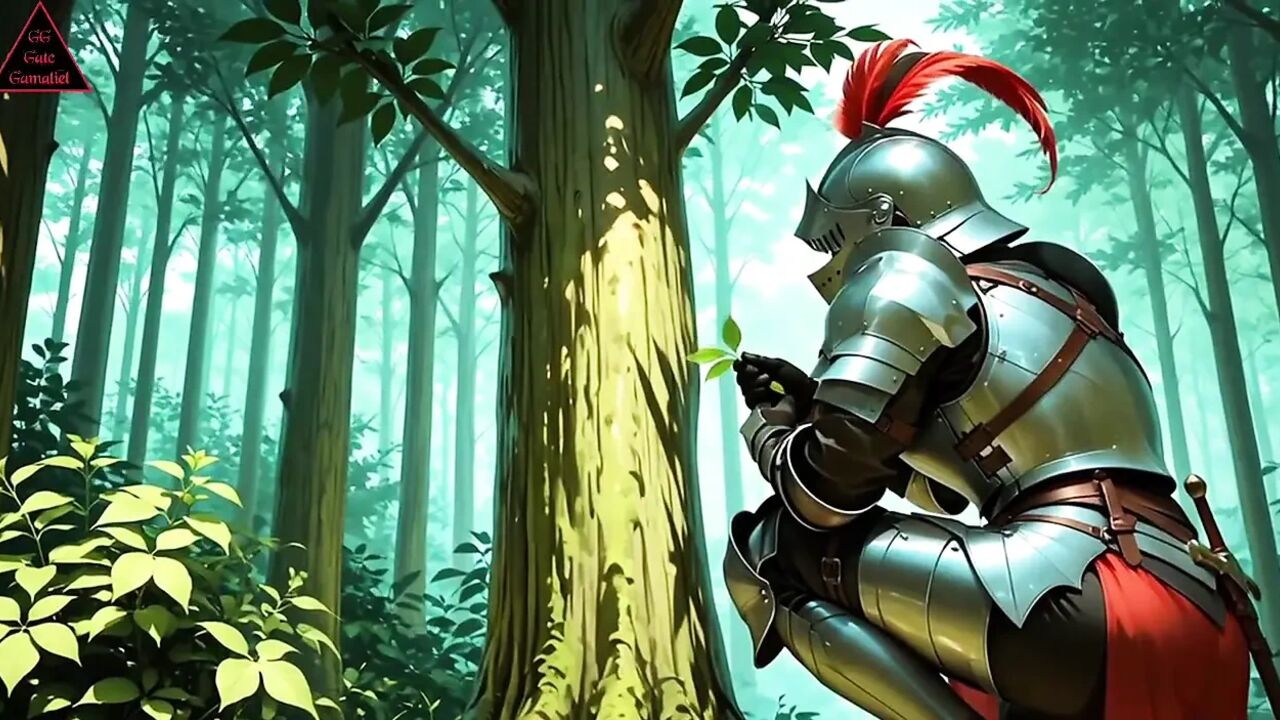 Voyeur Knight Watches Nymph Touch Her Wet Pussy. Then She Pulls Him In for Hard, Dripping Forest Fucking ( AI Generated )