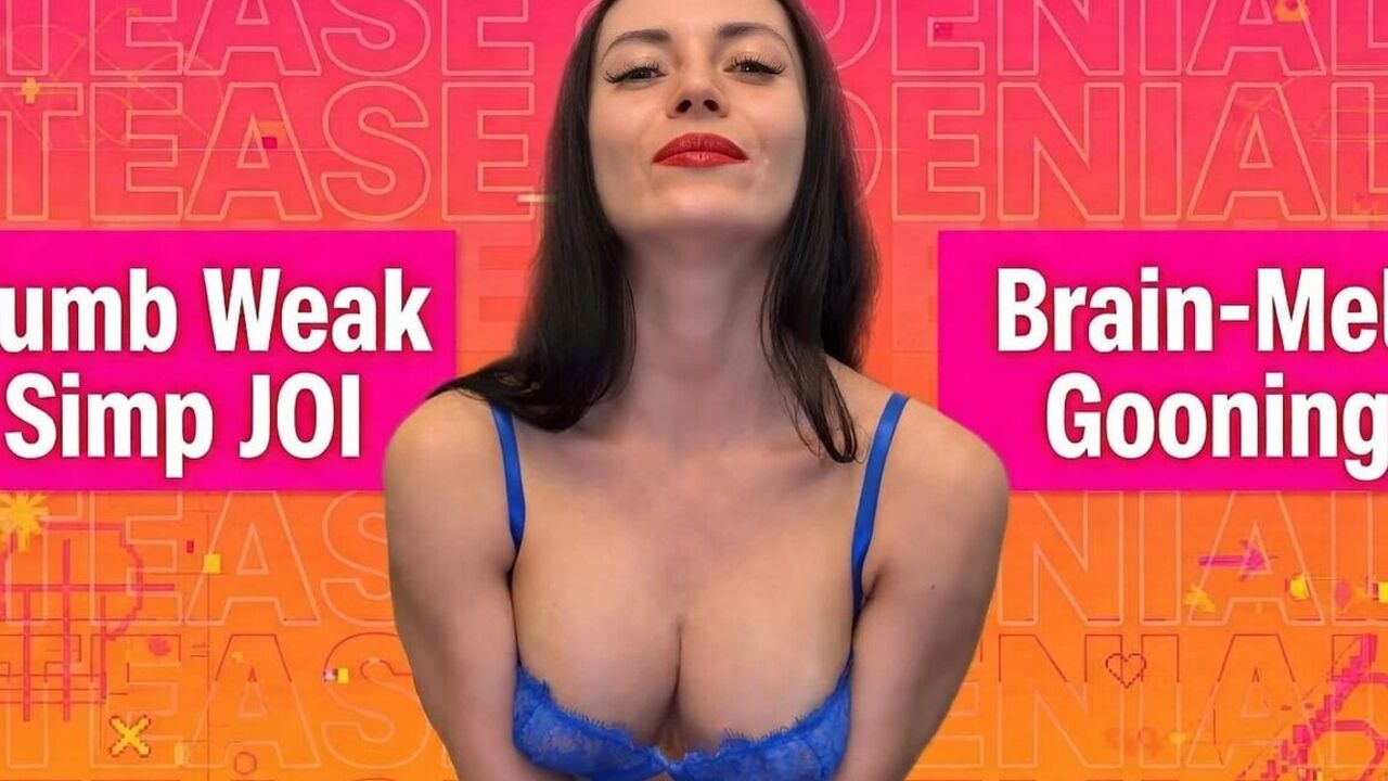 Dumb Weak Simp JOI - Brain-melt Gooning, Tease & Denial