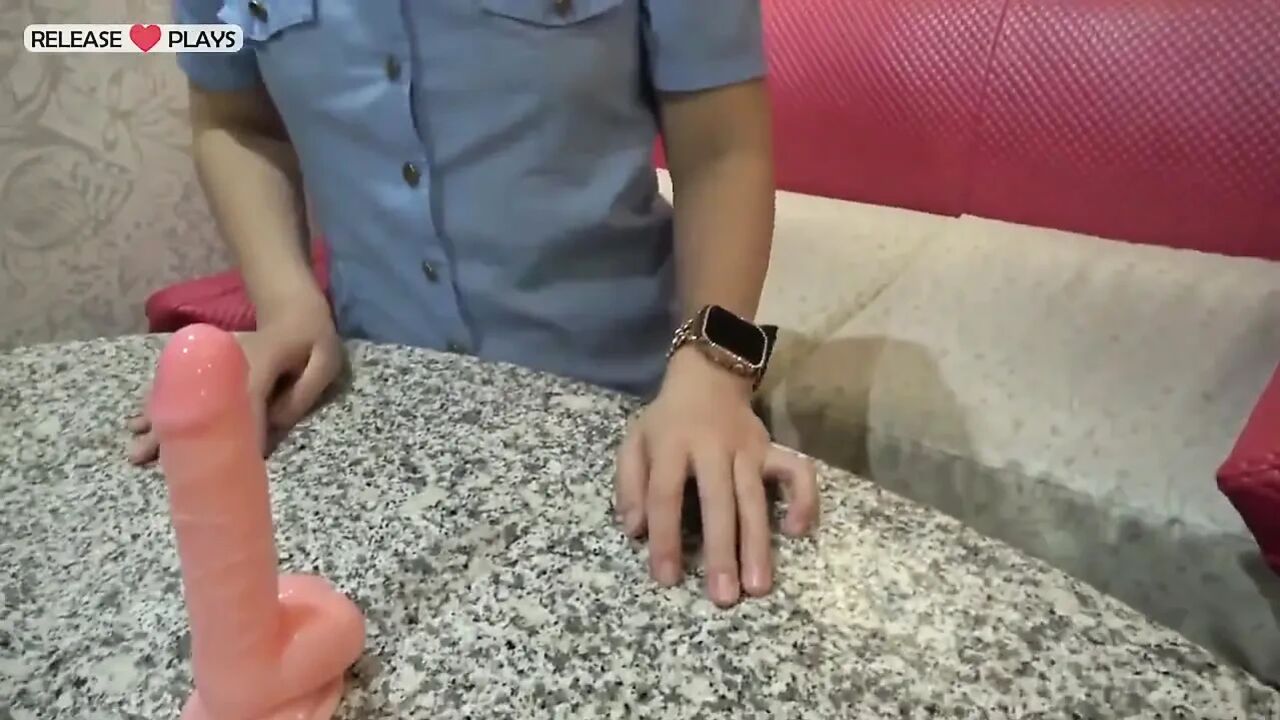 Thick Ass Office Clerk Takes Dildo Deepthroat and Standing Doggy Hard
