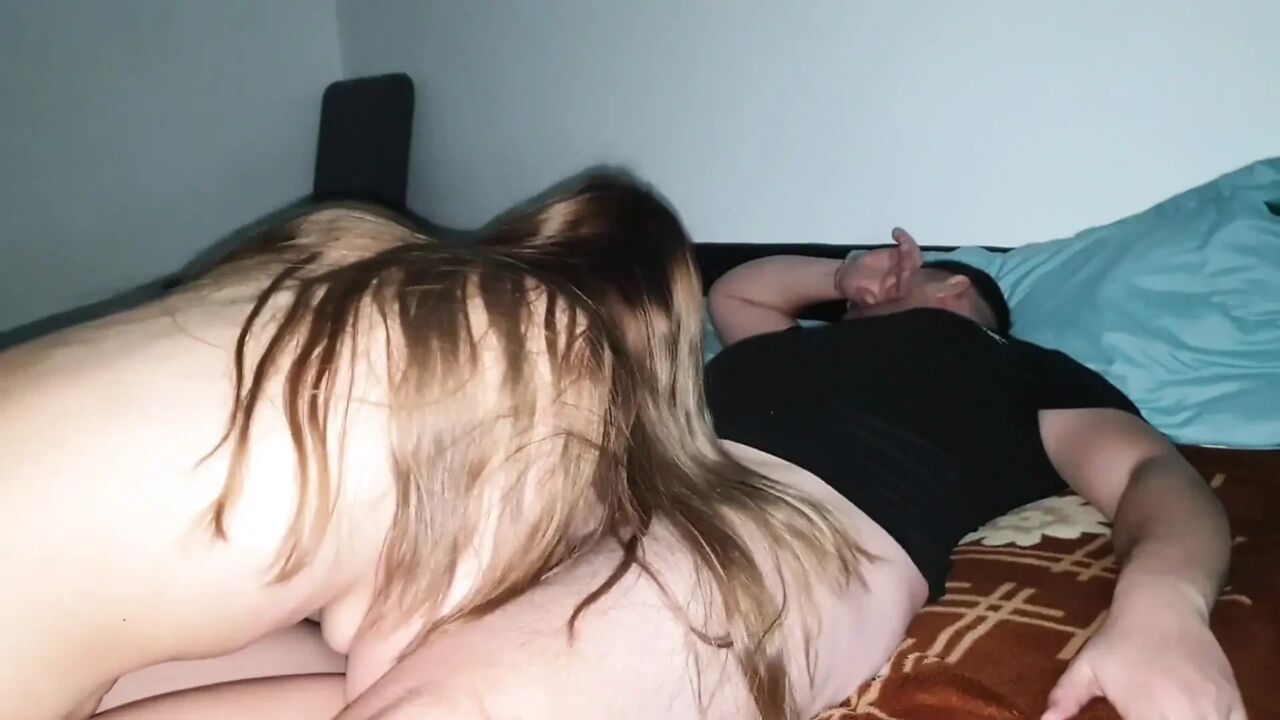 Amateur Brunette Slut Takes Cock in Mouth, Pussy, and Body Huge Cumshot Coverage