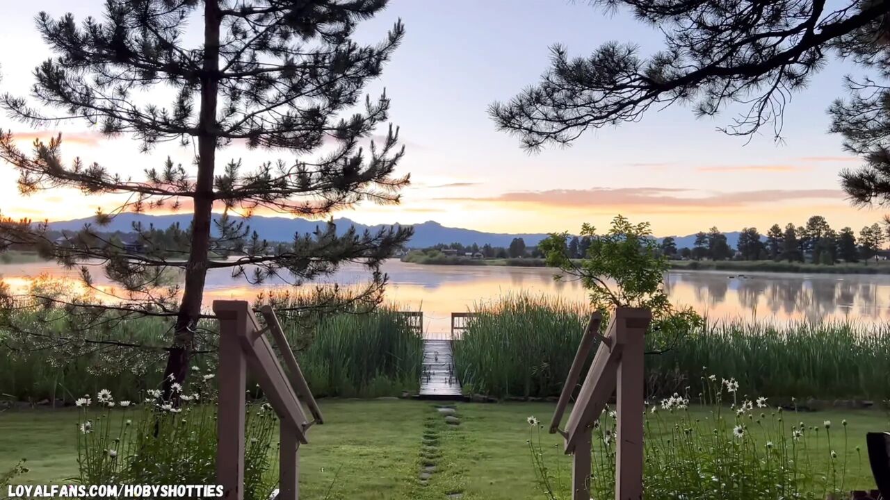 All Natural Beauty Sucks Boyfriends Cock & Swallows Cum By The Lake