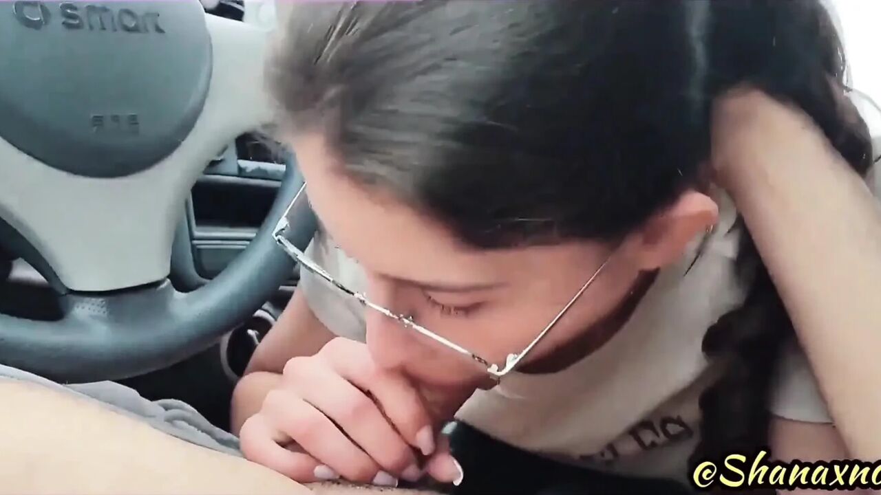 Shanaxnow Perfect Car POV Blowjob Deepthroat Cum Inside Mouth