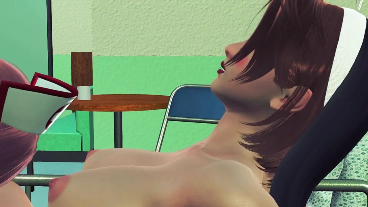 Nurse fucks her futanari patient in the room - 3D HENTAI