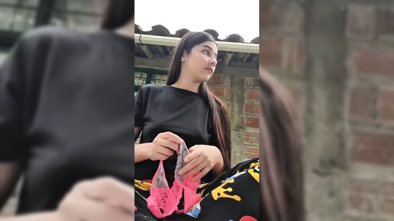 Yulieth Gomez Touches Herself in Her in-laws' Parking Lot and Shows off Her Delicious Tits