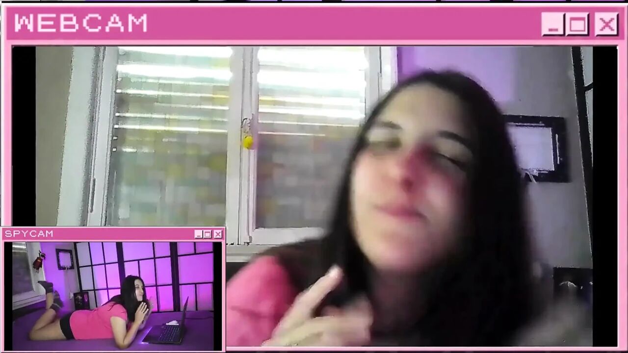 Secretly Watching Stepsister Bubblegum Cam Session