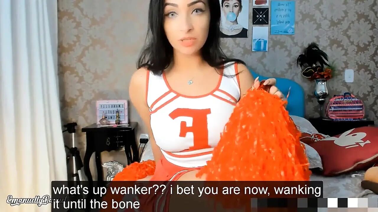 Hot Cheerleader Emanuelly Raquel JOI DP Anal