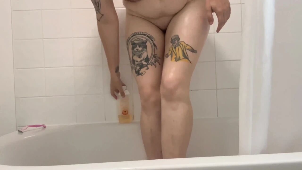 Shaving My Hairy Legs in the Shower
