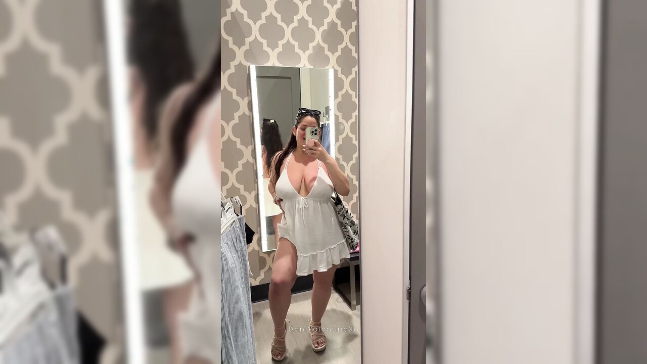 Horny Fitting Room Solo - Orgasm Ft. Dani Valentina