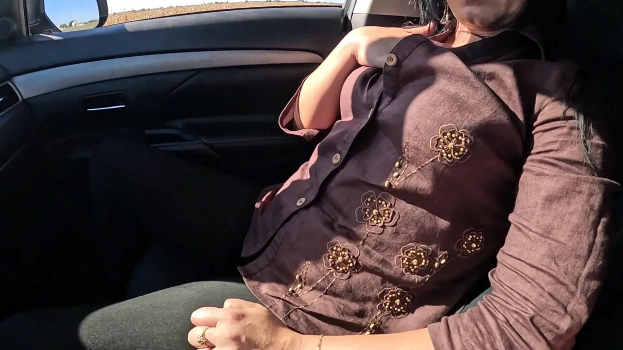 Intense Car Play - Tight Leggings Masturbation, Blowjob & Messy Facial 305