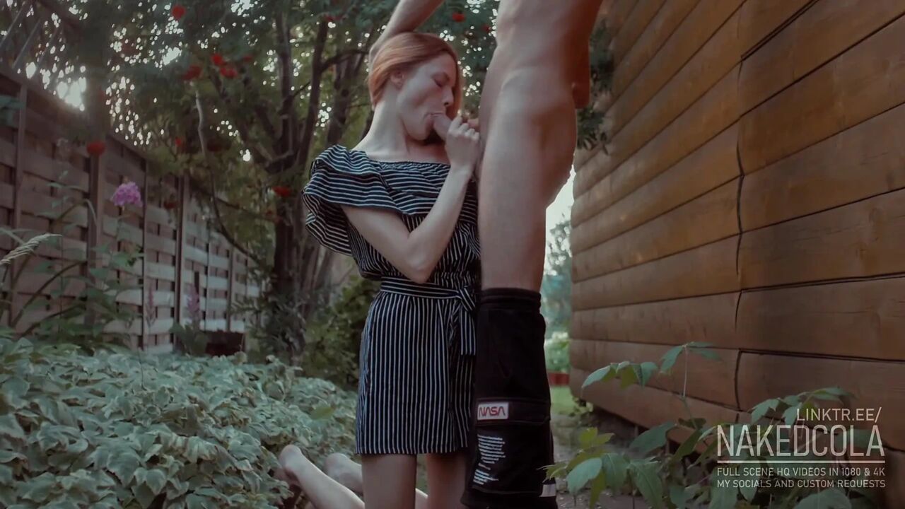 Hope nobody saw her on her knees, deepthroating my cock - NakedCola