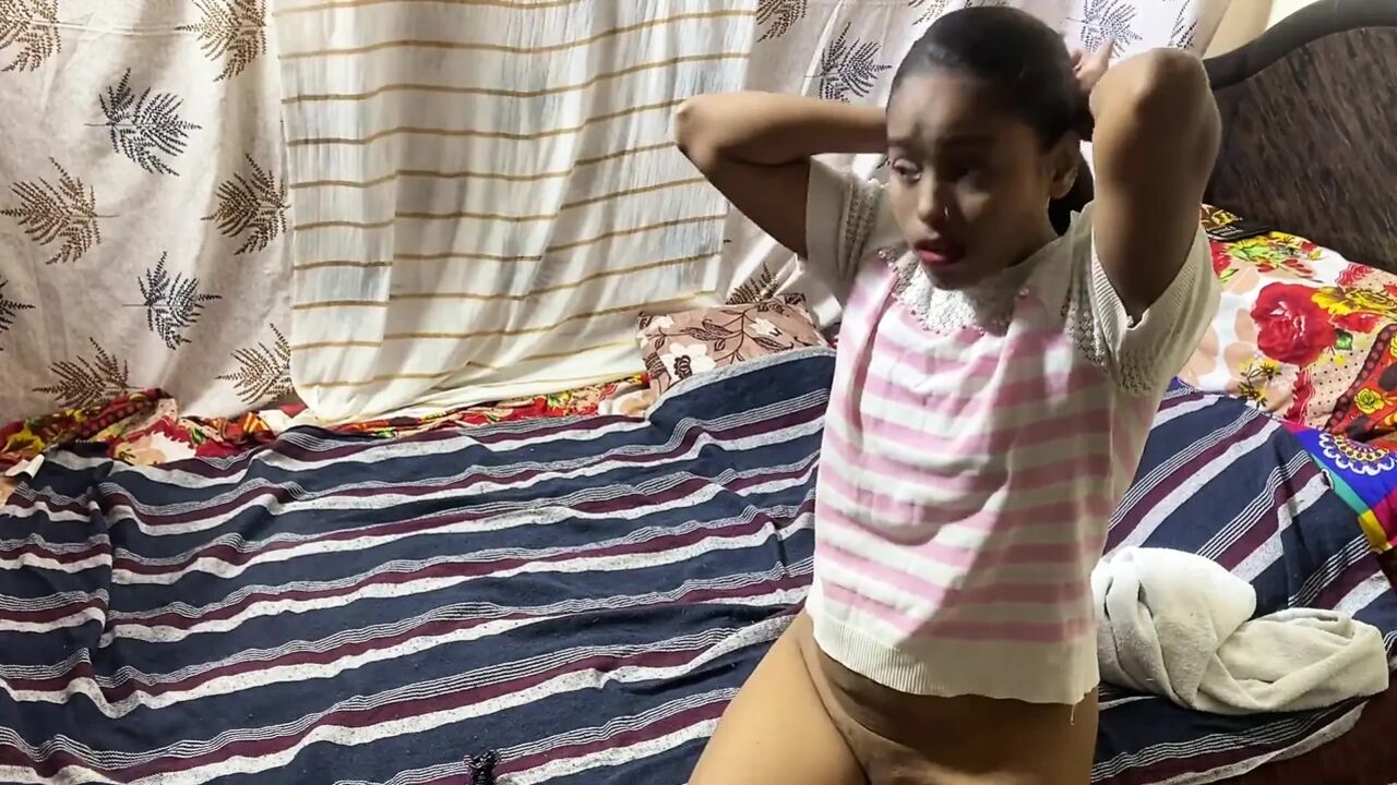 Indian 18 Year Old Teen Hot Sex with Her Step Dad