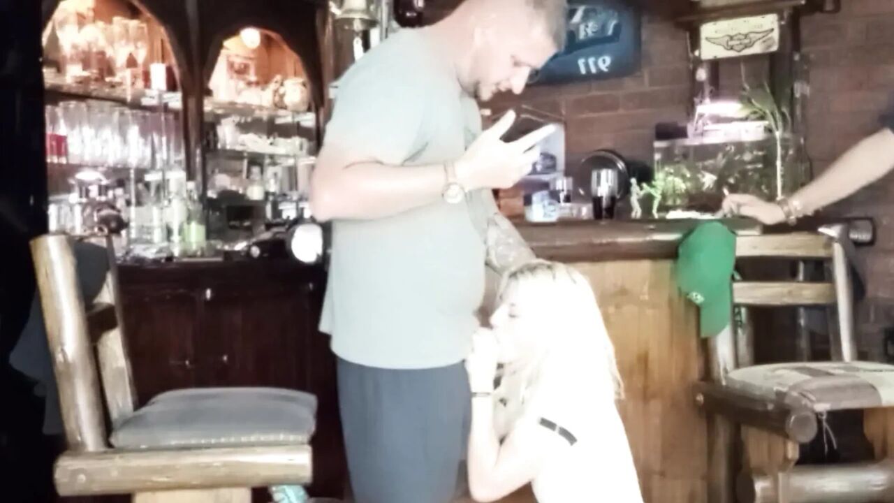 My girlfriend sucking me and my friends cock cum in throat and on tits