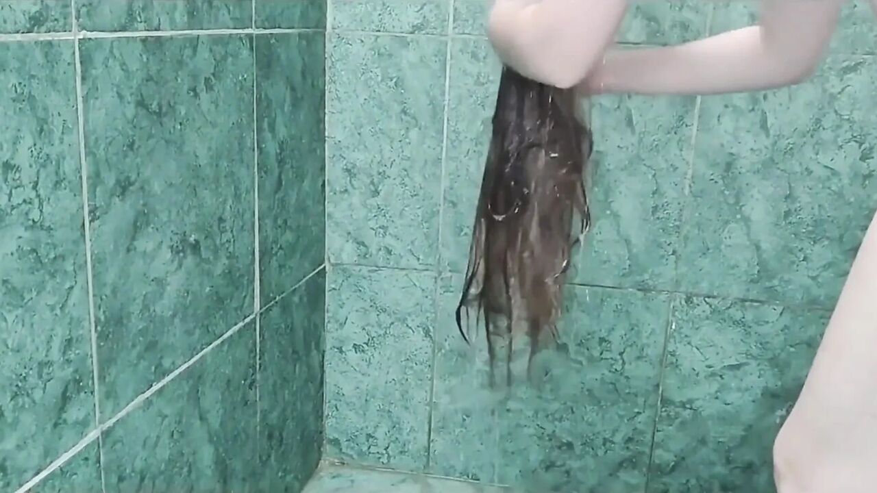 Washing, Drying and Brushing My Hair