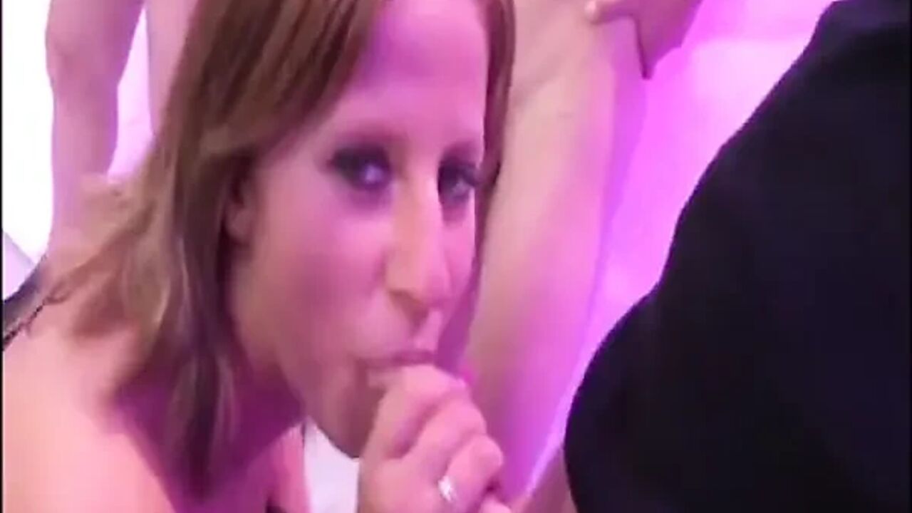 Horny Blondes Suck Cock and Fuck Wild in Group Orgy
