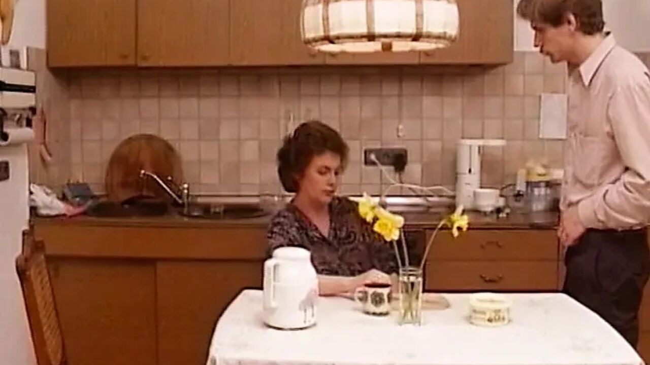 Mature German Lady Licked at the Dinner Table