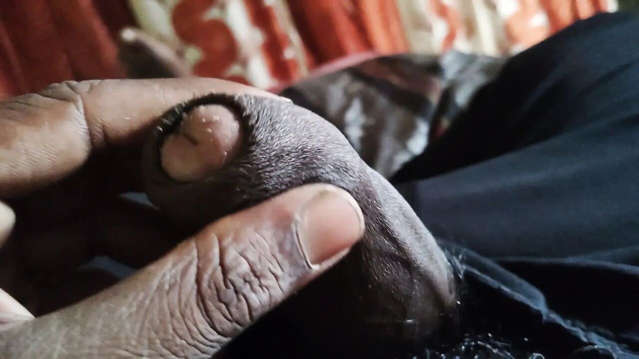 Hand job play the big dick by hard