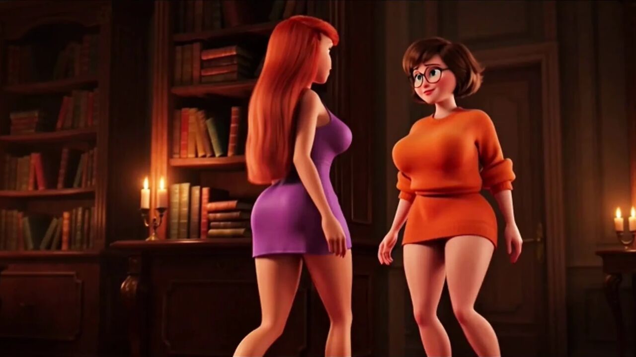 Velma and Daphne Surrendering To Their Deepest Steamy Sensual Desires in Hot Baths and Passionate Encounters