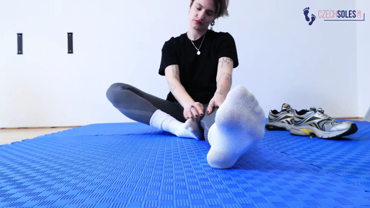 White Socks Goddess in the Gym