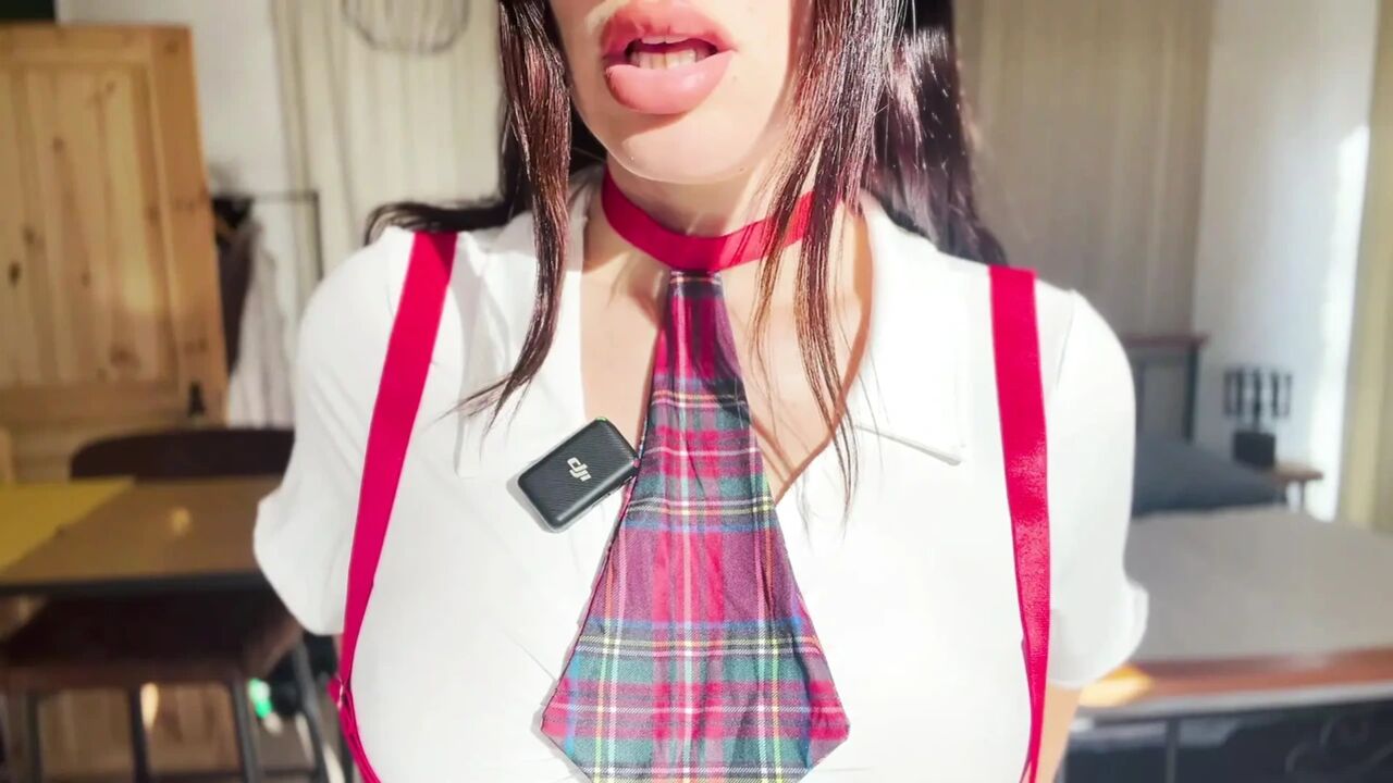 Perfect German Nympho in schoolgirl outfit (ASMR - JOI)