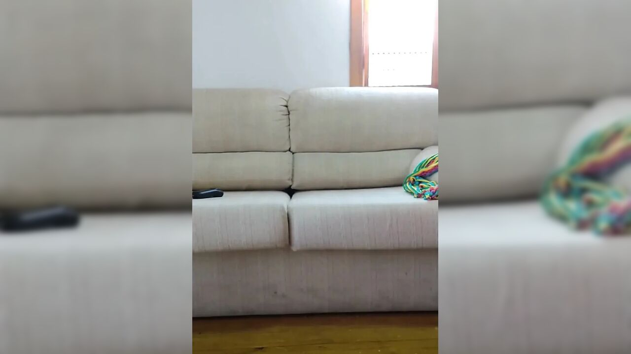 My stepmother trimming her hair and showing off to the street, filmed and sent me and asked if it was good.