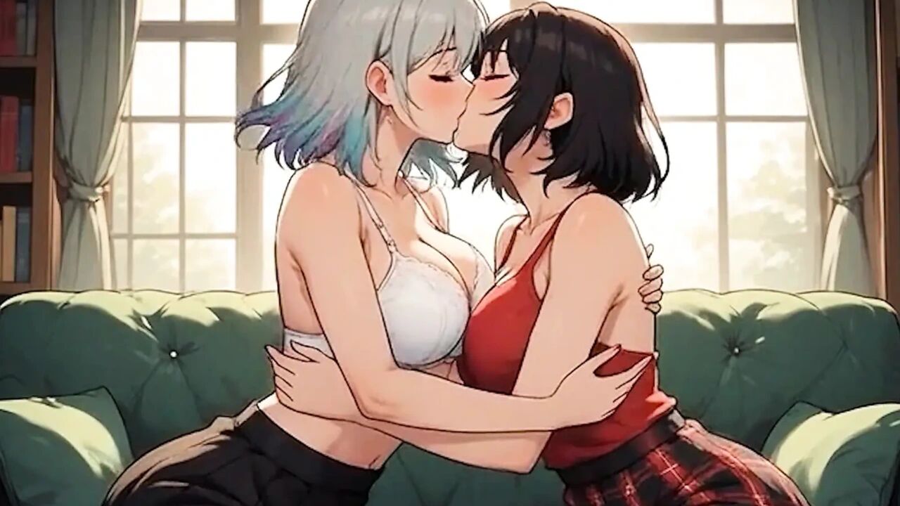 AI Generated Cartoon content, Uncensored video of 18 Year old Anime Girl, Kissing Orgasm of Mature Women