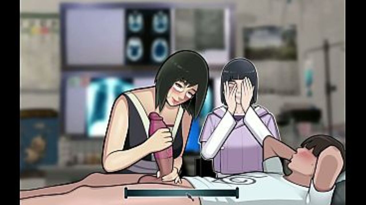 Konoha Milfs part 9 - Shizune Giving me a handjob while Hinata watches