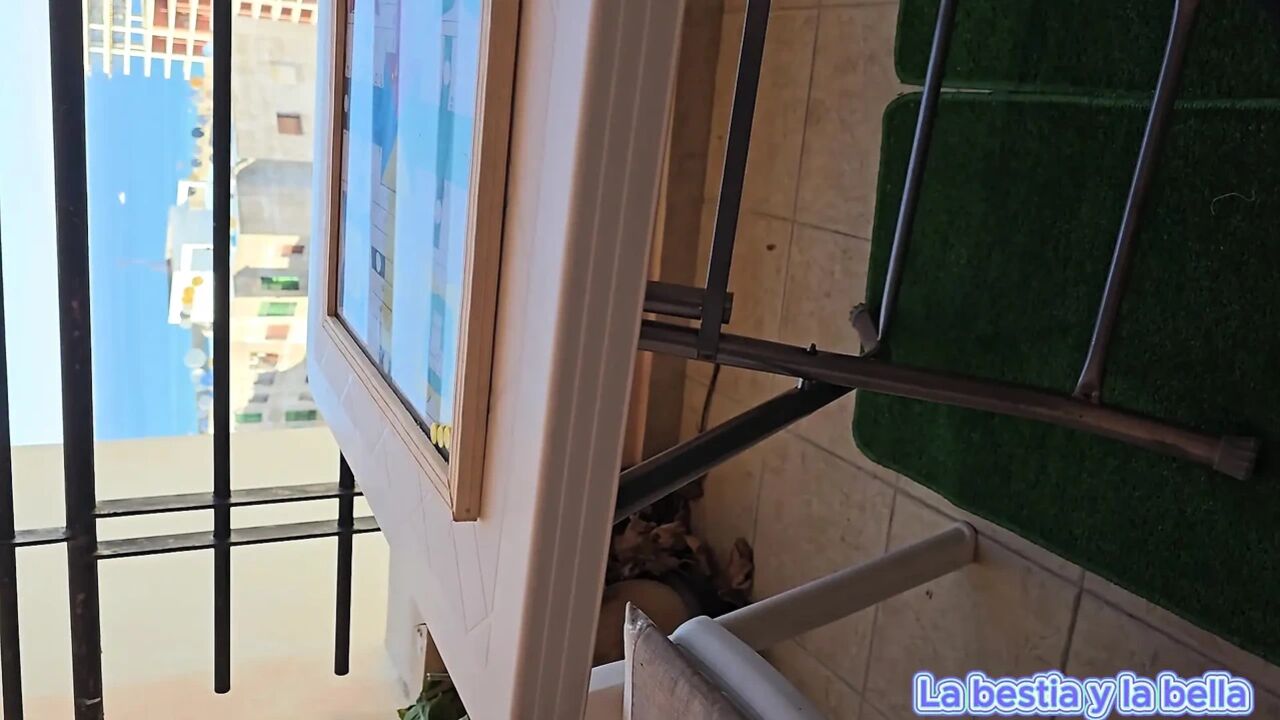 I Bust My Nymphomaniac Stepsister's Ass on the Balcony of the Amateur Hotel!