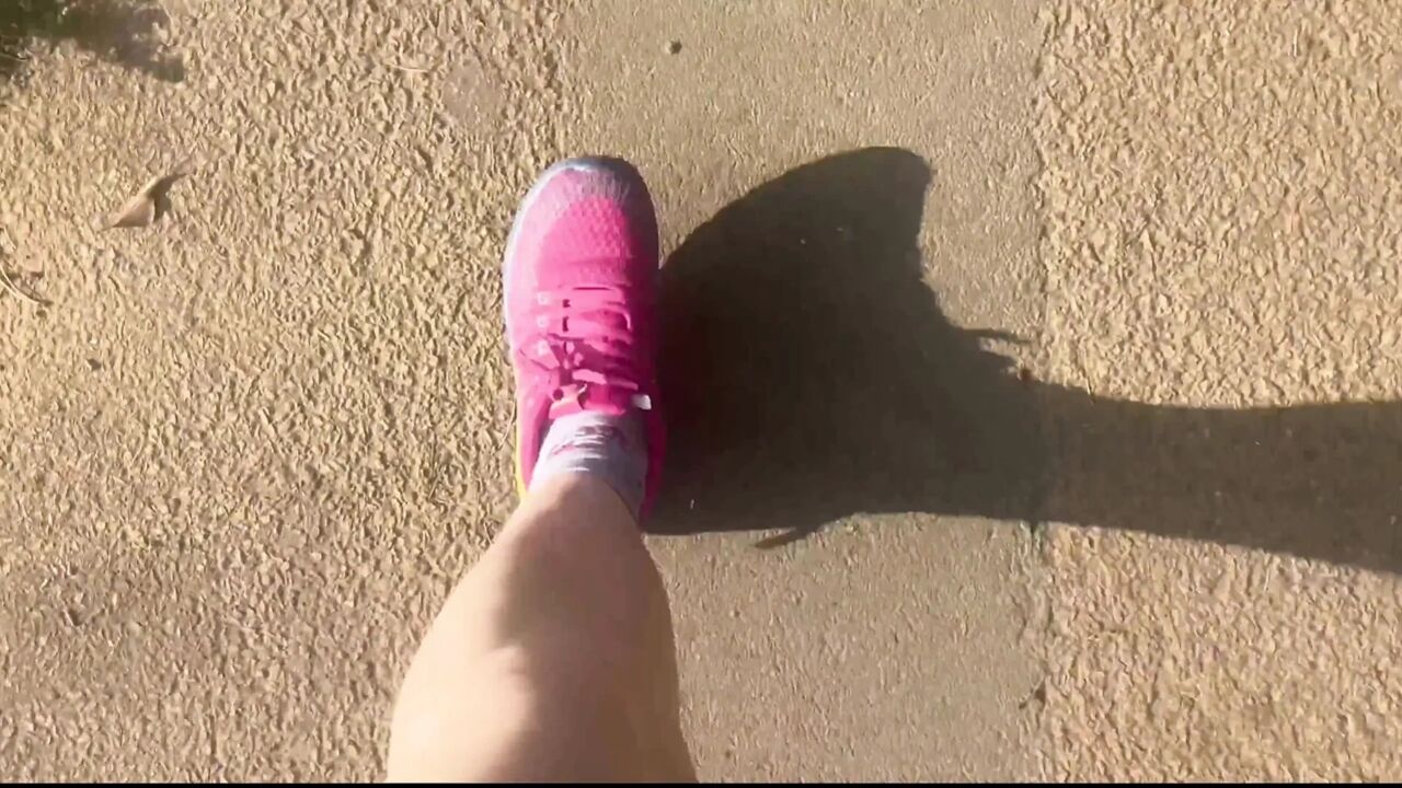 Washing My Sweaty Feet After Running