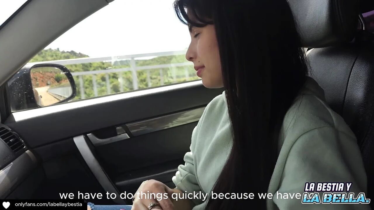 I Fuck My Co-worker in the Car I Fill Her Feet with Cum Homemade Amateur