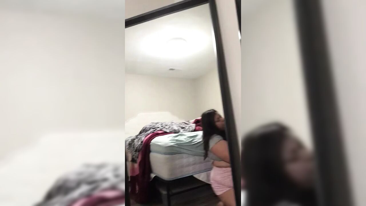 Horny Spanish BBW Slut on her knees pleads for attention from BBC Owner