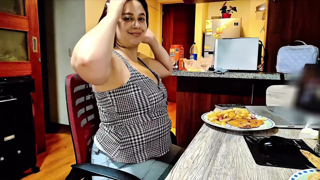 Nicole Stuffing Her Belly Full - Burps & Belly Rubs