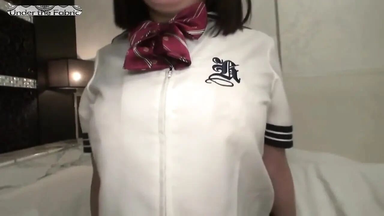 G-cup Lookalike Beauty - Uniform Hotel Date Turns Intimate