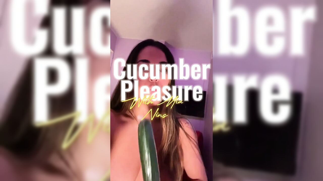 Cucumber Pleasure with Mia Nins - Solo Self Play Insert