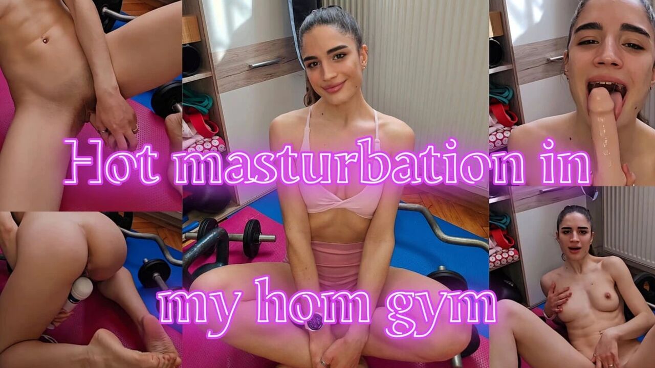 Hot Masturbation in My Home Gym