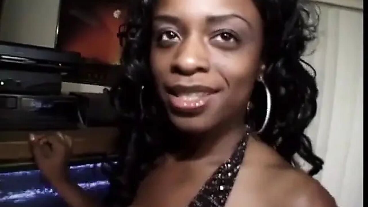 Huge natural boobs black girl pussy fucking big black cock sucking