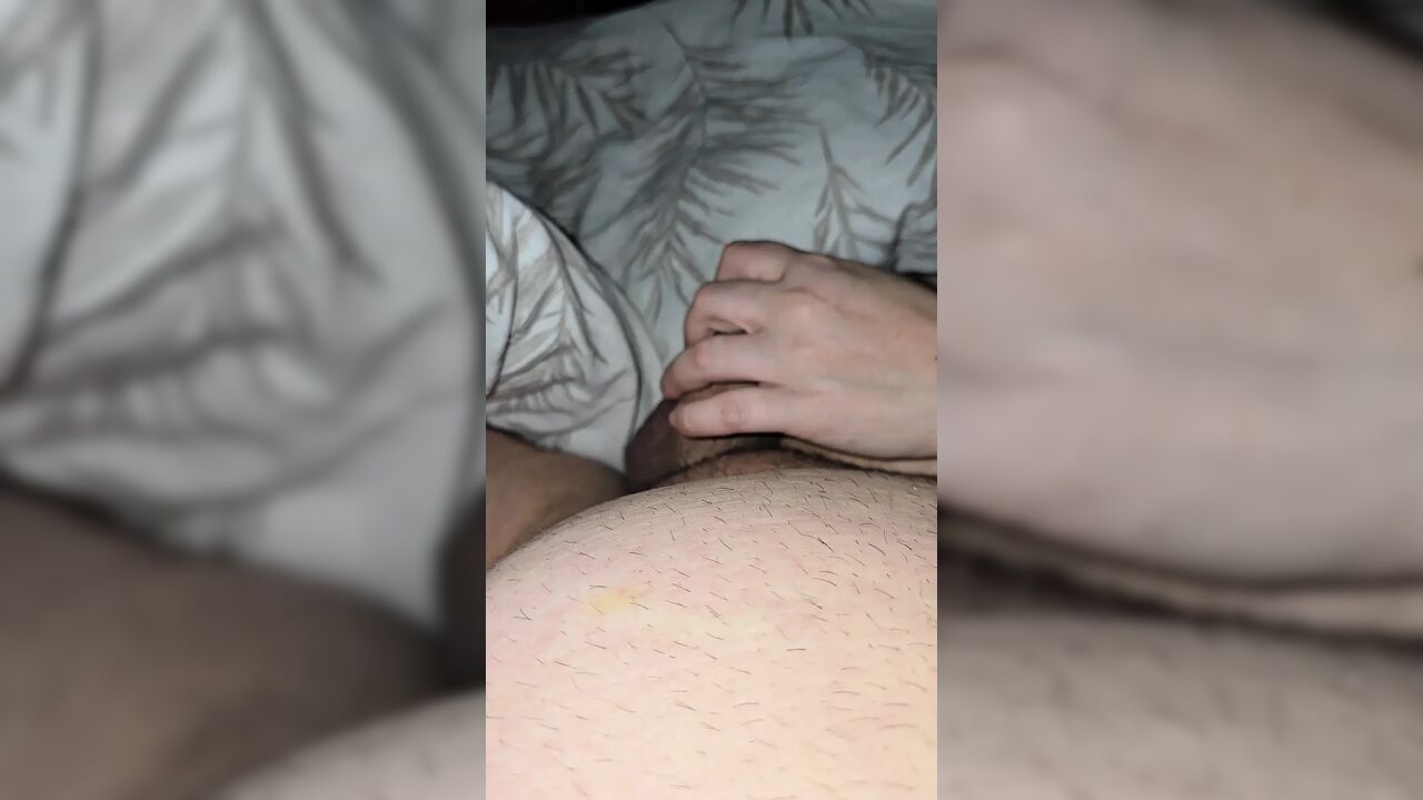 Step Mom Tender Femdom Handjob Brings Step Son Big Cock to Climax