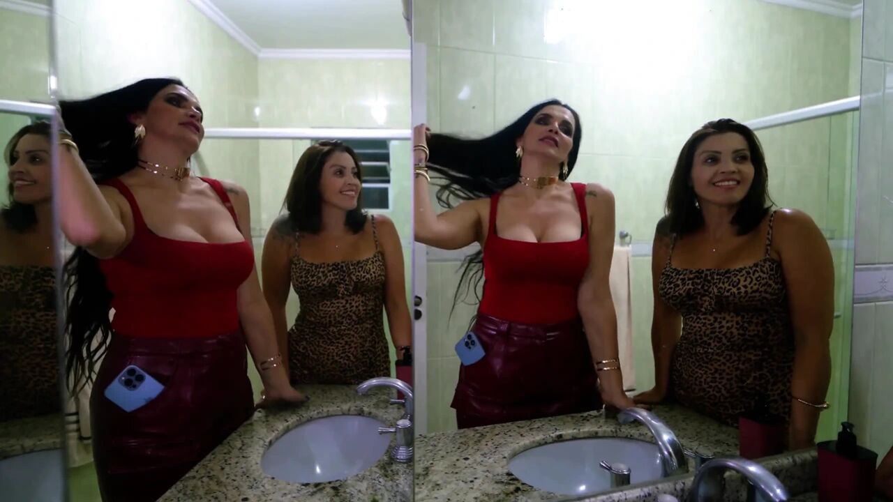 After the Party: MILF Luiza Ambiel Fucks Hard with a Friend While Her Partner Watches in Secret!