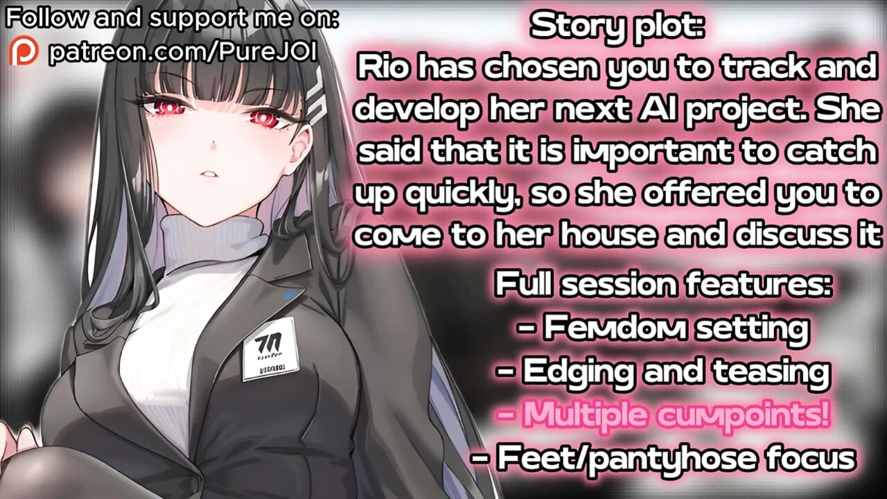 Rio from Blue Archive tests her new innovation on you (Feet and Pantyhose)